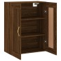 Brown oak engineered wood wall cabinet 69.5x34x90 cm by vidaXL, Sideboards - Ref: Foro24-835017, Price: 72,99 €, Discount: %