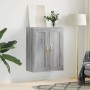 Armario de pared madera ingeniería gris Sonoma 69,5x34x90 cm de vidaXL, Aparadores - Ref: Foro24-835016, Precio: 72,45 €, Des...