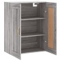 Armario de pared madera ingeniería gris Sonoma 69,5x34x90 cm de vidaXL, Aparadores - Ref: Foro24-835016, Precio: 72,45 €, Des...