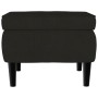 Taburete con patas de madera terciopelo negro de vidaXL, Taburetes y sillas plegables - Ref: Foro24-329442, Precio: 80,79 €, ...