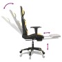 Silla gaming con reposapiés cuero sintético negro dorado de vidaXL, Sillones para videojuegos - Ref: Foro24-3143766, Precio: ...