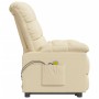 Liftable cream fabric massage chair by vidaXL, Electric massage chairs - Ref: Foro24-3100361, Price: 340,14 €, Discount: %