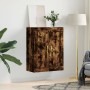 Armario de pared madera ingeniería roble ahumado 69,5x34x90 cm de vidaXL, Aparadores - Ref: Foro24-835015, Precio: 72,61 €, D...