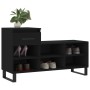 Mueble zapatero madera contrachapada negro 102x36x60 cm de vidaXL, Zapateros y organizadores de calzado - Ref: Foro24-831373,...