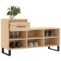 Mueble zapatero madera contrachapada roble Sonoma 102x36x60 cm de vidaXL, Zapateros y organizadores de calzado - Ref: Foro24-...