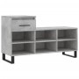 Mueble zapatero madera contrachapada gris hormigón 102x36x60 cm de vidaXL, Zapateros y organizadores de calzado - Ref: Foro24...