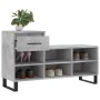 Mueble zapatero madera contrachapada gris hormigón 102x36x60 cm de vidaXL, Zapateros y organizadores de calzado - Ref: Foro24...