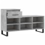 Mueble zapatero madera contrachapada gris hormigón 102x36x60 cm de vidaXL, Zapateros y organizadores de calzado - Ref: Foro24...