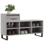 Mueble zapatero madera contrachapada gris Sonoma 102x36x60 cm de vidaXL, Zapateros y organizadores de calzado - Ref: Foro24-8...