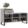 Mueble zapatero madera contrachapada gris Sonoma 102x36x60 cm de vidaXL, Zapateros y organizadores de calzado - Ref: Foro24-8...