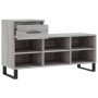 Mueble zapatero madera contrachapada gris Sonoma 102x36x60 cm de vidaXL, Zapateros y organizadores de calzado - Ref: Foro24-8...