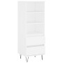 Tall white plywood sideboard 40x36x110 cm by vidaXL, Sideboards - Ref: Foro24-831508, Price: 65,99 €, Discount: %