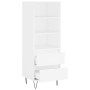 Tall white plywood sideboard 40x36x110 cm by vidaXL, Sideboards - Ref: Foro24-831508, Price: 65,99 €, Discount: %