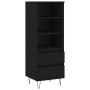 Aparador alto madera contrachapada negro 40x36x110 cm de vidaXL, Aparadores - Ref: Foro24-831509, Precio: 65,99 €, Descuento: %