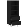 Aparador alto madera contrachapada negro 40x36x110 cm de vidaXL, Aparadores - Ref: Foro24-831509, Precio: 65,99 €, Descuento: %