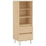 Tall Sonoma oak plywood sideboard 40x36x110 cm by vidaXL, Sideboards - Ref: Foro24-831511, Price: 62,67 €, Discount: %