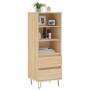 Aparador alto madera contrachapada roble Sonoma 40x36x110 cm de vidaXL, Aparadores - Ref: Foro24-831511, Precio: 63,99 €, Des...