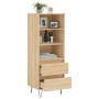 Aparador alto madera contrachapada roble Sonoma 40x36x110 cm de vidaXL, Aparadores - Ref: Foro24-831511, Precio: 63,99 €, Des...