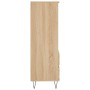 Aparador alto madera contrachapada roble Sonoma 40x36x110 cm de vidaXL, Aparadores - Ref: Foro24-831511, Precio: 63,99 €, Des...