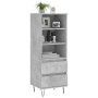 Aparador alto madera contrachapada gris hormigón 40x36x110 cm de vidaXL, Aparadores - Ref: Foro24-831512, Precio: 63,97 €, De...