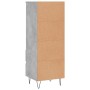 Aparador alto madera contrachapada gris hormigón 40x36x110 cm de vidaXL, Aparadores - Ref: Foro24-831512, Precio: 63,97 €, De...