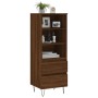 Aparador alto madera contrachapada roble marrón 40x36x110 cm de vidaXL, Aparadores - Ref: Foro24-831515, Precio: 64,55 €, Des...