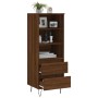 Aparador alto madera contrachapada roble marrón 40x36x110 cm de vidaXL, Aparadores - Ref: Foro24-831515, Precio: 64,55 €, Des...