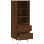 Aparador alto madera contrachapada roble marrón 40x36x110 cm de vidaXL, Aparadores - Ref: Foro24-831515, Precio: 64,55 €, Des...