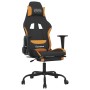 Gaming-Stuhl mit Fußstütze aus schwarzem und orangefarbenem Stoff von vidaXL, Gaming-Stühle - Ref: Foro24-3143727, Preis: 130...