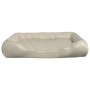 Cama para perros de cuero sintético beige 105x80x25 cm de vidaXL, Camas para perros - Ref: Foro24-171251, Precio: 54,27 €, De...