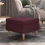 Stool with wooden legs upholstered in purple fabric by vidaXL, Folding stools and chairs - Ref: Foro24-329453, Price: 49,99 €...