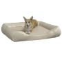 Cama para perros de cuero sintético beige 120x100x27 cm de vidaXL, Camas para perros - Ref: Foro24-171252, Precio: 68,46 €, D...