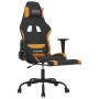 Gaming-Stuhl mit Fußstütze aus schwarzem und orangefarbenem Stoff von vidaXL, Gaming-Stühle - Ref: Foro24-3143727, Preis: 130...