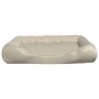 Beige synthetic leather dog bed 120x100x27 cm by vidaXL, Beds for dogs - Ref: Foro24-171252, Price: 68,99 €, Discount: %