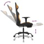 Silla gaming con reposapiés tela negro y naranja de vidaXL, Sillones para videojuegos - Ref: Foro24-3143727, Precio: 130,62 €...