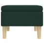 Stool with wooden legs upholstered in dark green fabric by vidaXL, Folding stools and chairs - Ref: Foro24-329431, Price: 75,...