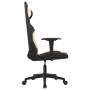 Silla gaming tela crema y negro de vidaXL, Sillones para videojuegos - Ref: Foro24-3143733, Precio: 129,01 €, Descuento: %