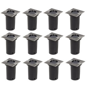 Square outdoor floor lights 12 units by vidaXL, Outdoor lighting - Ref: Foro24-160437, Price: 132,56 €, Discount: %