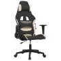 Gaming-Stuhl aus cremefarbenem und schwarzem Stoff von vidaXL, Gaming-Stühle - Ref: Foro24-3143733, Preis: 129,01 €, Rabatt: %