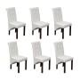 Sillas de comedor 6 unidades cuero sintético blanco de vidaXL, Sillas de comedor - Ref: Foro24-160317, Precio: 510,24 €, Desc...