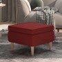 Hocker mit Holzbeinen, gepolstert mit rotem Stoff von vidaXL, Klapphocker und Stühle - Ref: Foro24-329449, Preis: 76,36 €, Ra...