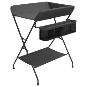 Anthracite gray iron changing table by vidaXL, Baby changing tables - Ref: Foro24-10266, Price: 85,99 €, Discount: %