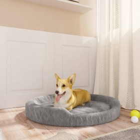 Gray plush dog bed 70x55x23 cm by vidaXL, Beds for dogs - Ref: Foro24-171388, Price: 23,92 €, Discount: %