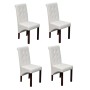 Dining chairs 4 units white synthetic leather by vidaXL, dining chairs - Ref: Foro24-160315, Price: 315,76 €, Discount: %