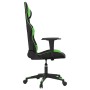 Black and green synthetic leather gaming chair by vidaXL, Gaming chairs - Ref: Foro24-3143756, Price: 129,45 €, Discount: %