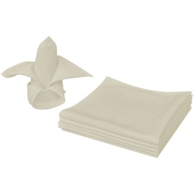 Napkins 10 units cream 50x50 cm by vidaXL, cloth napkins - Ref: Foro24-131438, Price: 22,99 €, Discount: %