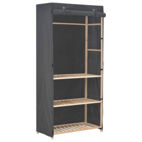 Gray 3-tier fabric wardrobe 79x40x170 cm by vidaXL, Wardrobes - Ref: Foro24-248187, Price: 102,99 €, Discount: %