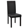 Dining chairs 4 units black synthetic leather by vidaXL, dining chairs - Ref: Foro24-60586, Price: 295,63 €, Discount: %