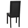 Sillas de comedor 4 unidades cuero sintético negro de vidaXL, Sillas de comedor - Ref: Foro24-60586, Precio: 295,63 €, Descue...