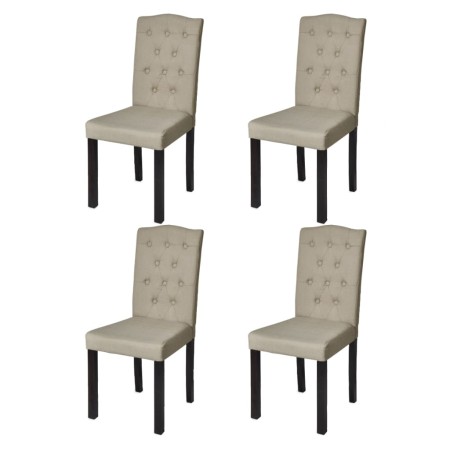 Dining chairs 4 units in camel fabric by vidaXL, dining chairs - Ref: Foro24-240558, Price: 231,99 €, Discount: %